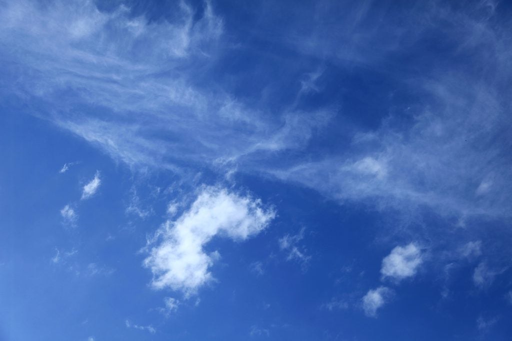 Wolken am Himmel - Zeit ein wenig zu meditieren