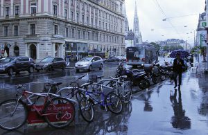 Wien im Regen